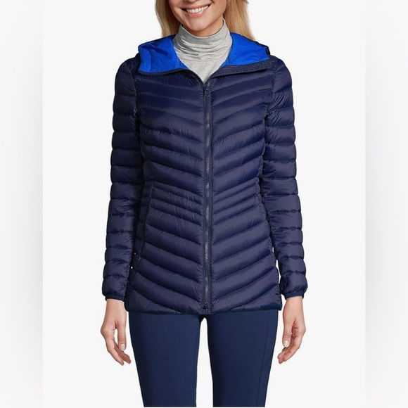 361M NWT Lands' End Women's Ultralight Packable Down Jacket - Size: 1X - Picture 1 of 9
